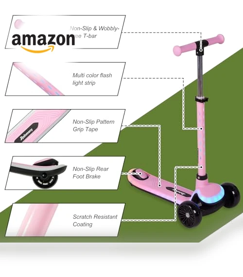 Light-Up Kids Scooter — Balance Bikes, Rahmory