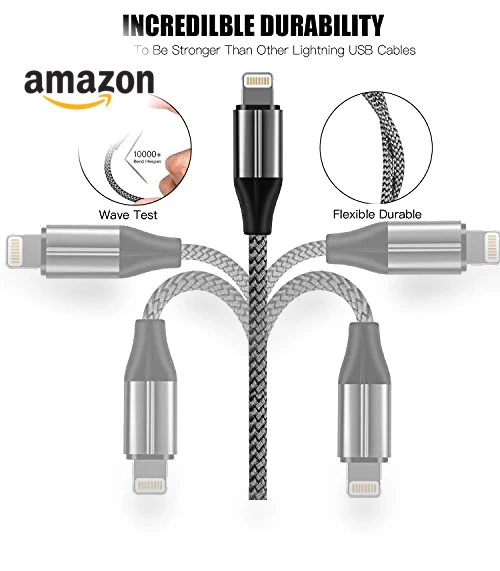Lightning Cable (3 Pack 10 Foot) — Cables, FEEL2NICE