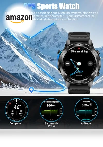 Military Smart Watch with GPS — Smartwatches, PODOEIL