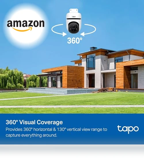Outdoor Wired Pan/Tilt Security Wi-Fi Camera — Security Cameras, TP-Link