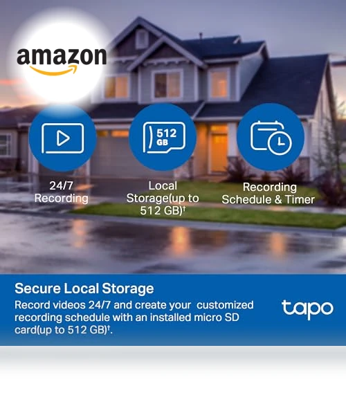 Outdoor Wired Pan/Tilt Security Wi-Fi Camera — Security Cameras, TP-Link