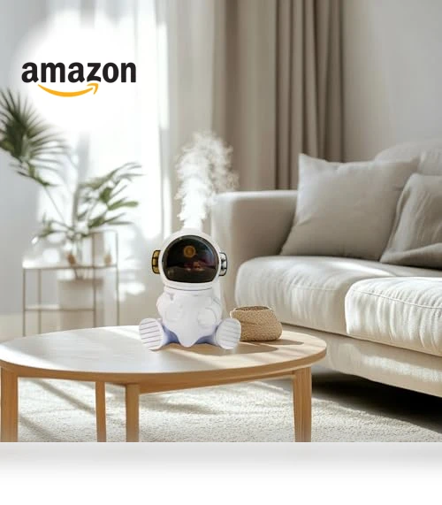 Portable Mini Humidifier with LED Light — Air Moisturizers, Kafarfunn