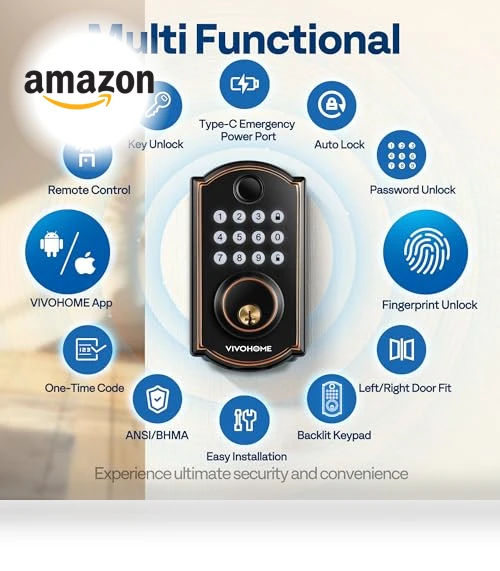 Smart Lock for Front Door — Smart Home Security, VIVOHOME