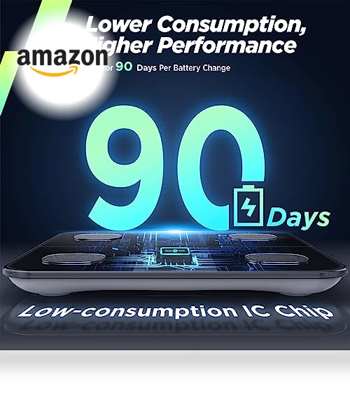 Smart Scale for Body Weight and Fat Percentage — Body Composition Analysis, runstar