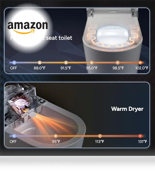 Smart Toilet with Bidet — Lid & Tank Covers, CASTA DIVA