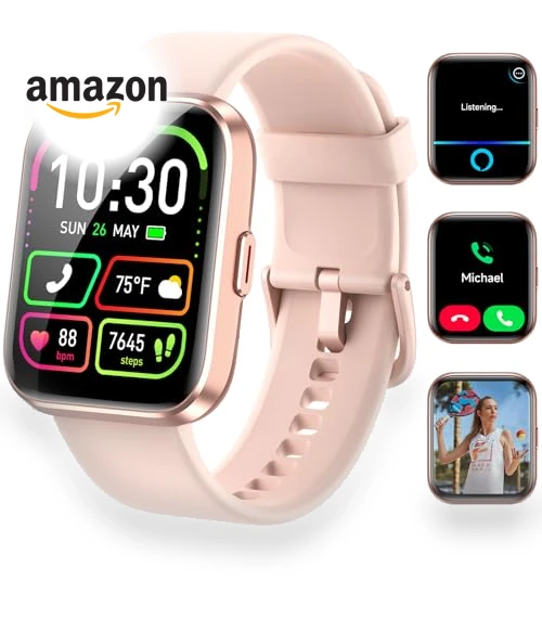 Smart Watch with Alexa, Health Monitoring, and Waterproof Design — Smartwatches, WMK