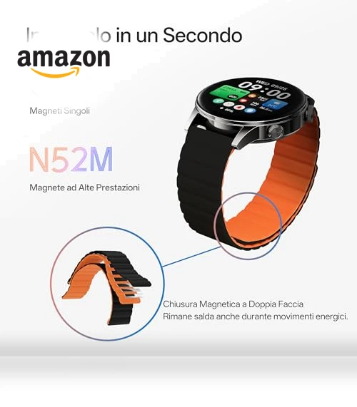Smartwatch with Magnetic Strap — Smartwatches, Black Shark