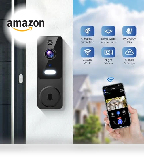Video Doorbell Camera Wireless — Smart Home Security, FineLuck