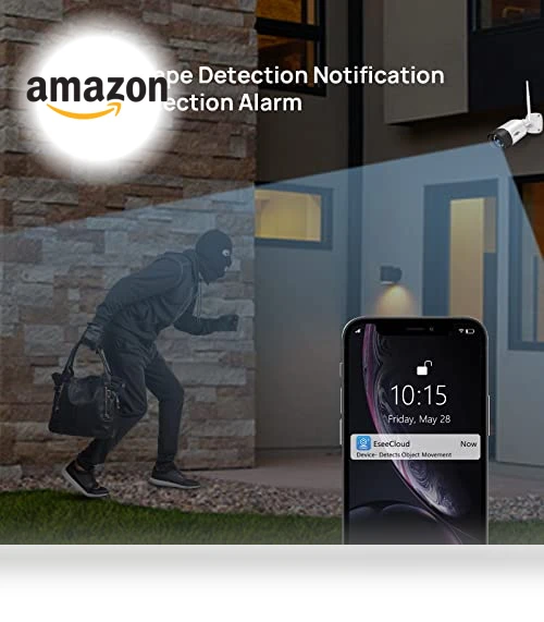 WiFi Security Camera System Outdoor — Smart Home Security, Hiseeu