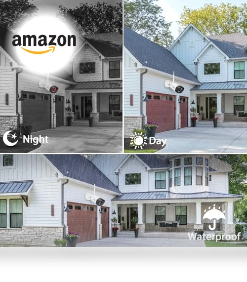 WiFi Security Camera System Outdoor — Smart Home Security, Hiseeu