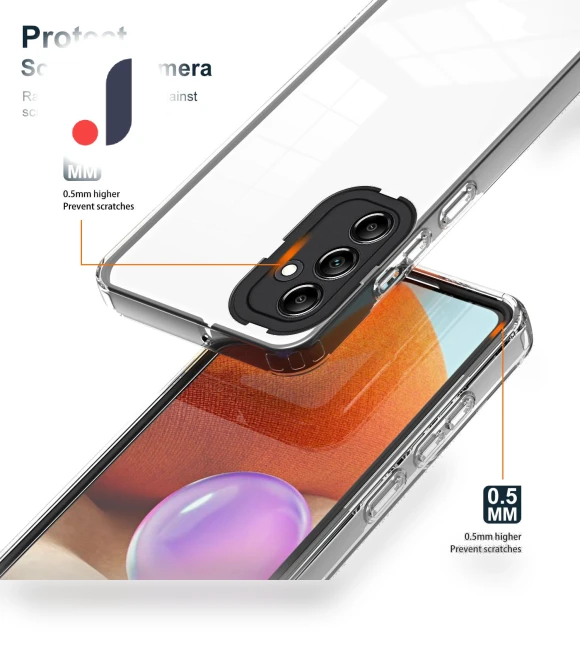 3-in-1 Transparent Back Cover Anti-scratch Phone Case — Screen Protectors, Smartwatch 2025