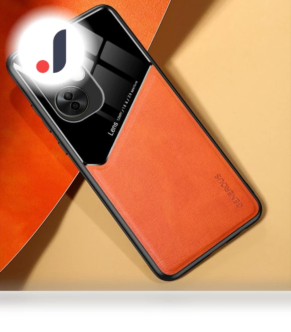 Back Shell PU Leather Coated Phone Case with Car Mount Metal Sheet — Phone Accessories, Smartwatch 2025