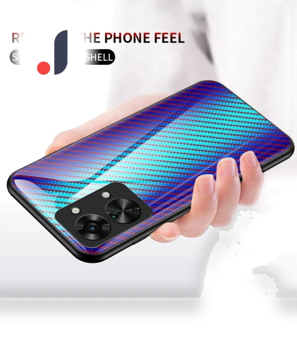 Carbon Fiber Texture Shock Absorption Protection Tempered Glass Case — Screen Protectors, Smartwatch 2025