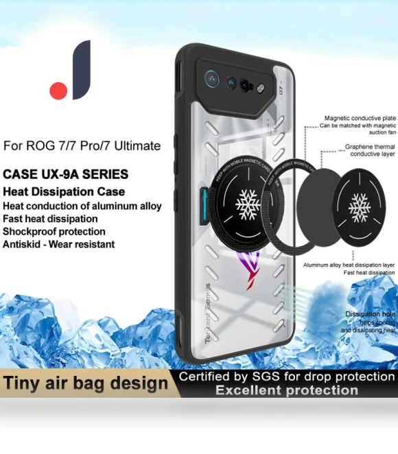 Clear PC+TPU Heat Dissipation Phone Shell — Mobile Devices & Accessories, IMAK