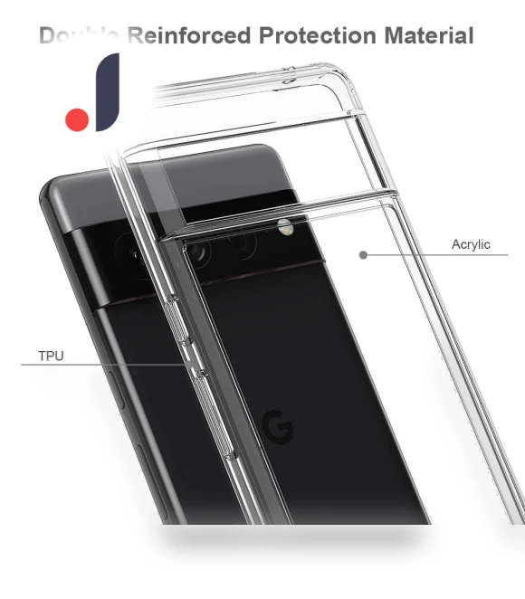 Clear Phone Case Tough Hard Acrylic Back Soft TPU Edges Anti-Scratch Cover — Basic Cases, Smartwatch 2025