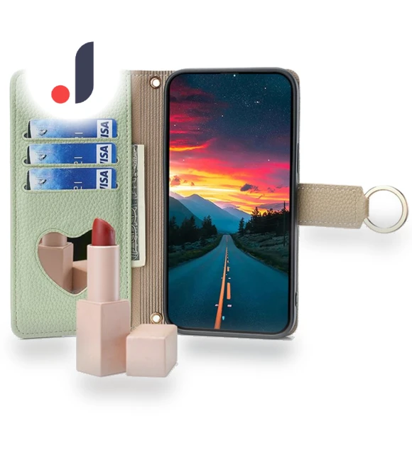 Crossbody Case Zipper Pocket Phone Cover with Makeup Mirror — Phone Accessories, Smartwatch 2025