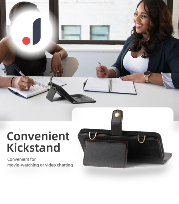 Crossbody PU Leather Foldable Stand Cover — Phone Accessories, Smartwatch 2025