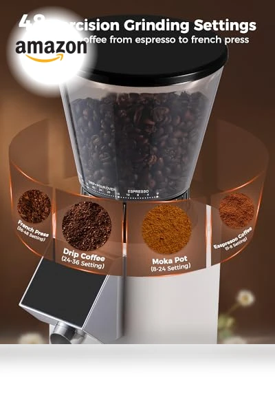 Espresso Machine with Grinder and Bottomless Portafilter Combo — Electric Blade Coffee Grinders, Tuni