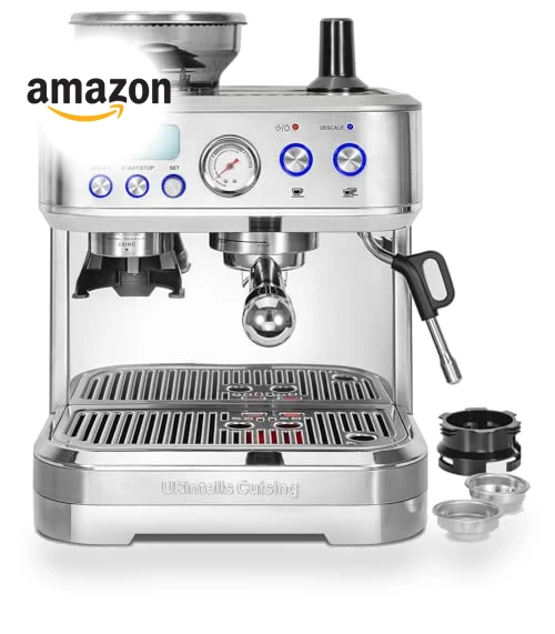 Espresso Machine with Grinder — Electric Coffee Grinders, URintells Cuising
