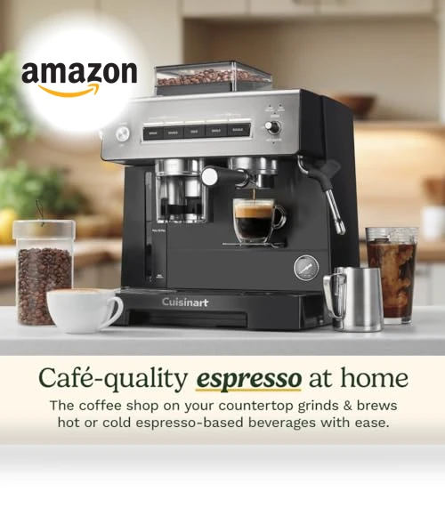 Grind & Brew Espresso Machine — Electric Blade Coffee Grinders, Cuisinart