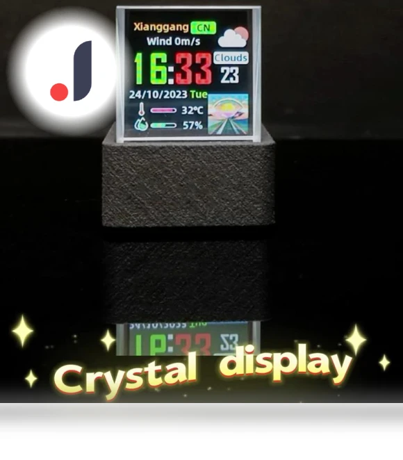 Holographic Photo Display Smart Weather Station Digital Clock with GIF Animations — Alarms & Clocks, ChouJay