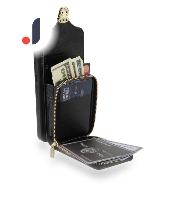 Kickstand Zipper Card Holder Phone Case — Phone Accessories, Smartwatch 2025
