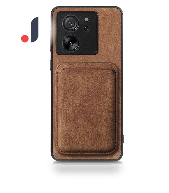 Leather Back Cover with Detachable Card Holder — Phone Accessories, Smartwatch 2025