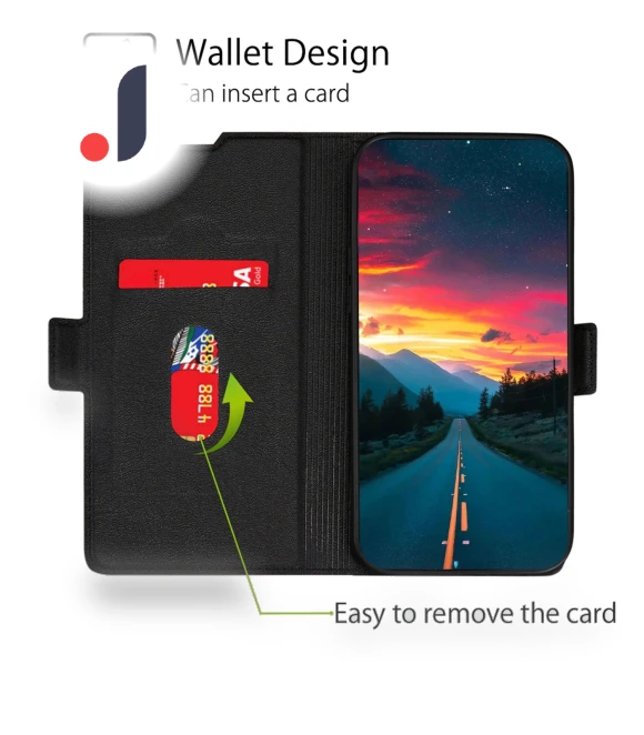 Leather Case with Side Magnetic Clasp and Card Holder — Flip Cases, Smartwatch 2025