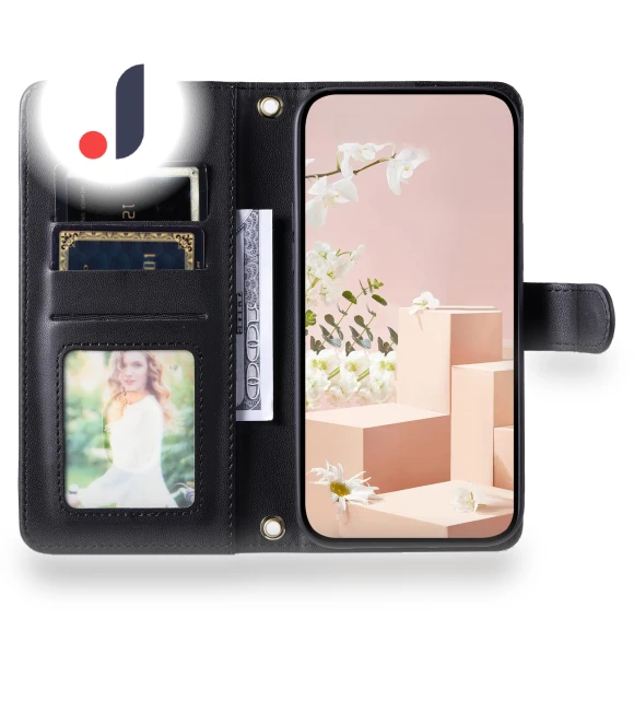 Magnetic Case Rhombus Grid Leather Cover with Wrist Strap — Phone Accessories, Smartwatch 2025