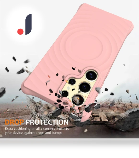 Magnetic Case Ripple Texture Anti-drop Liquid Silicone Phone Cover — Phone Accessories, Smartwatch 2025