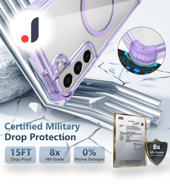 Magnetic Case TPU+PC Clear Military Grade Protection Phone Cover — Basic Cases, Smartwatch 2025