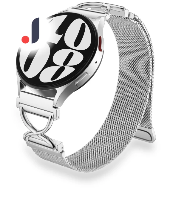 Magnetic Stainless Steel Milanese Strap with X-Shaped Connector — Fitness Bands, Smartwatch 2025