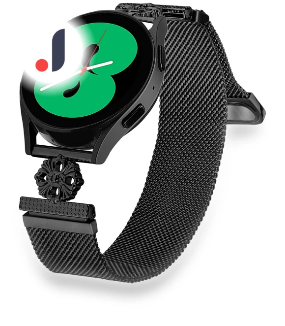Milanese Band Flower Stainless Steel Magnetic Mesh Watch Strap — Smartwatches, Smartwatch 2025