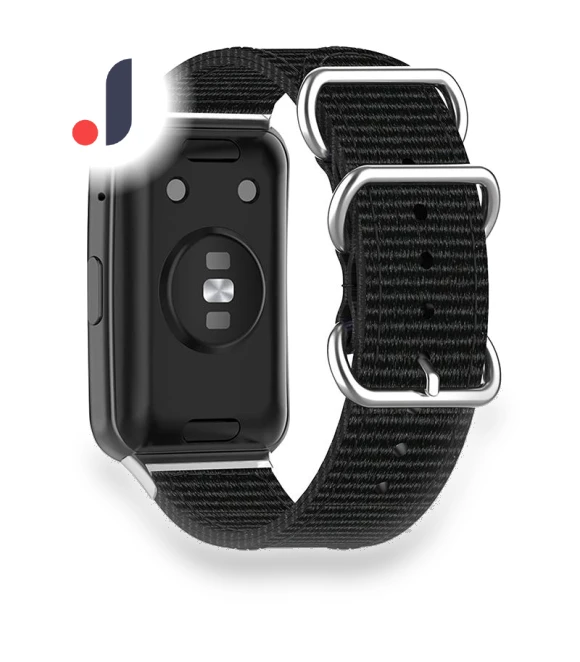 Nylon Quick Release Watch Band with Stainless Steel Rings Buckle — Fitness Bands, Smartwatch 2025