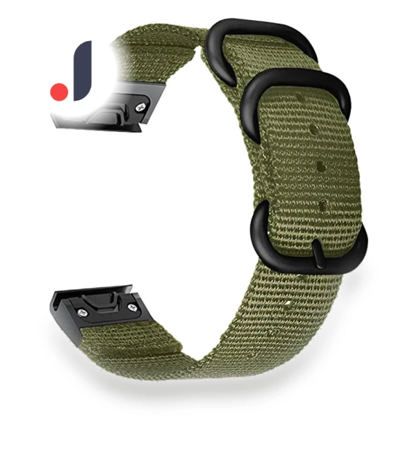 Nylon Smart Watch Strap with Stainless Steel Three Loops — Fitness Bands, Smartwatch 2025