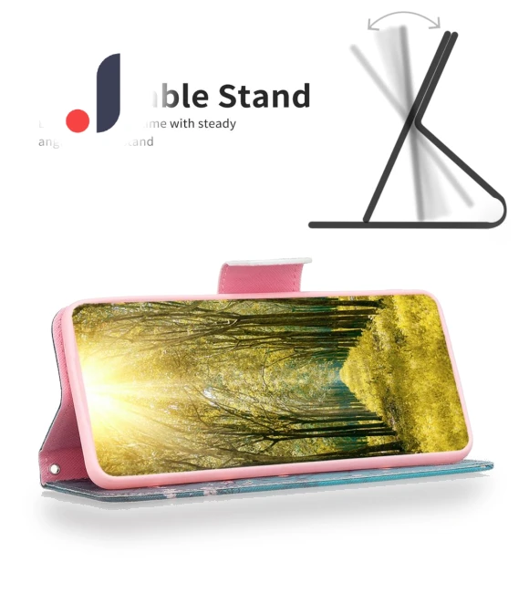 Pattern Printing PU Leather Wallet Stand Cover — Phone Accessories, Smartwatch 2025