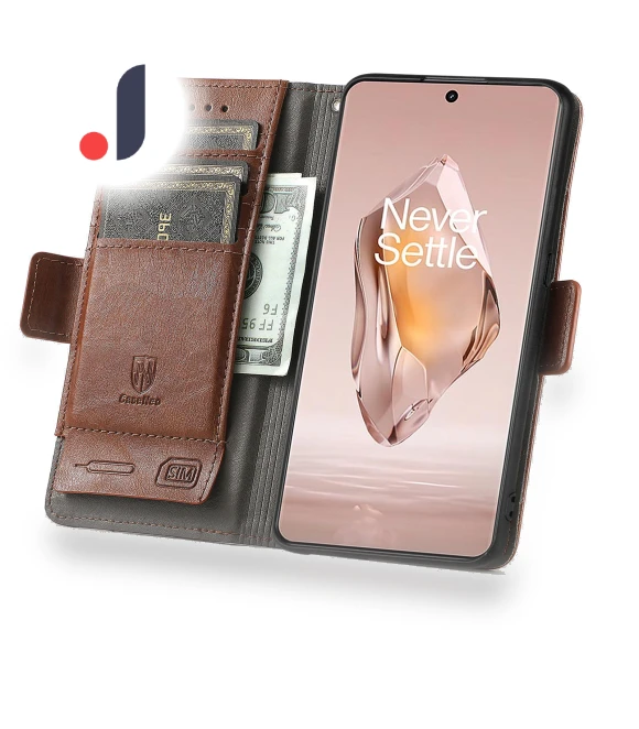 PU Leather Cover Stand with RFID Blocking Wallet — Flip Cases, Smartwatch 2025