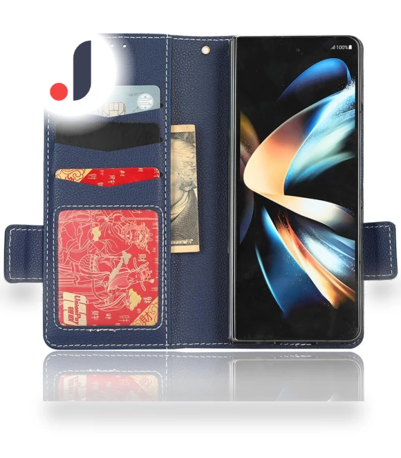 PU Leather Wallet Case with Stand and Pen Holder — Phone Accessories, Smartwatch 2025