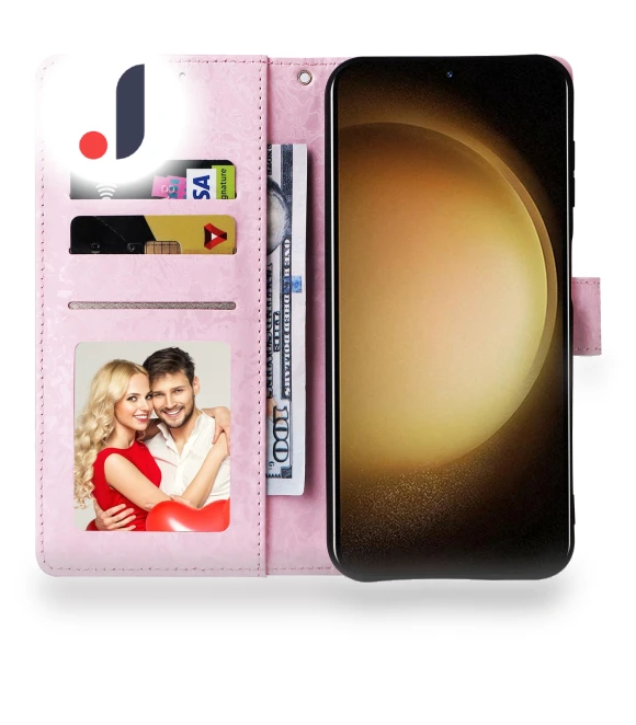 RFID Blocking Lacquered Floral Leather Phone Cover — Phone Accessories, Smartwatch 2025