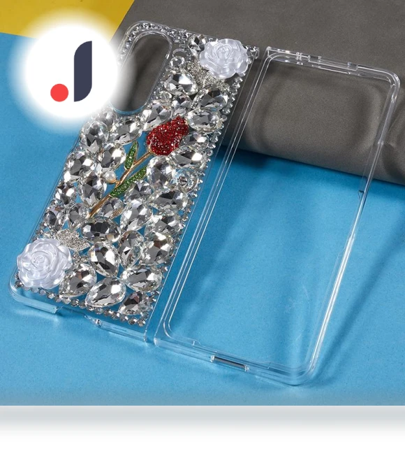 Rhinestone Decor Phone Case — Phone Charms, Smartwatch 2025