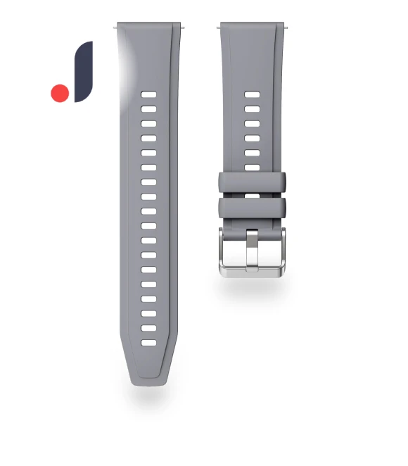 Silicone Strap with Silver Buckle — Fitness Bands, Smartwatch 2025