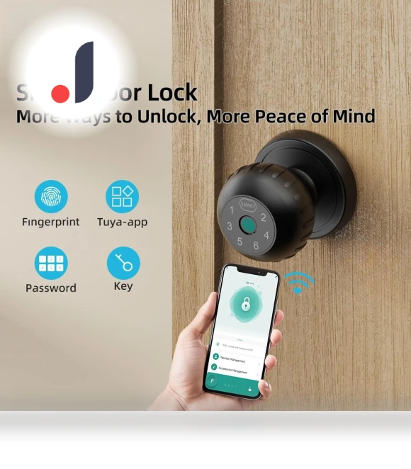 Smart Door Lock with Fingerprint — Biometric Security, The Romantics