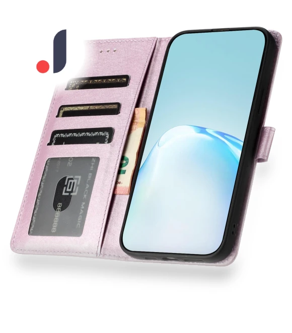 Stand Silk Texture PU Leather Wallet Shell with Hand Strap — Phone Accessories, Smartwatch 2025