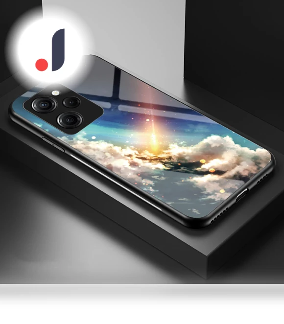 Starry Sky Pattern Phone Case with Tempered Glass — Phone Accessories, Smartwatch 2025