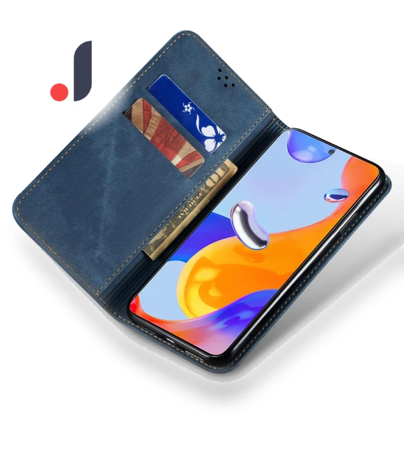 Wallet Phone Case Jeans Cloth Texture Leather Flip Cover — Flip Cases, Smartwatch 2025