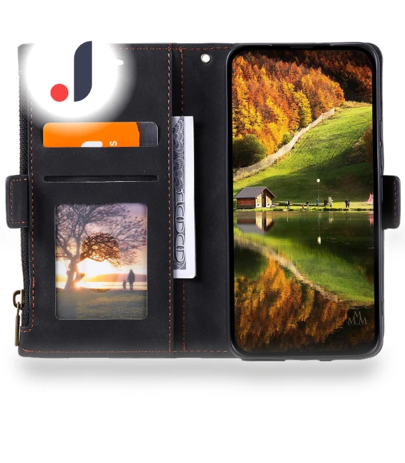 Zipper Pocket Stand PU Leather Case — Basic Cases, Smartwatch 2025