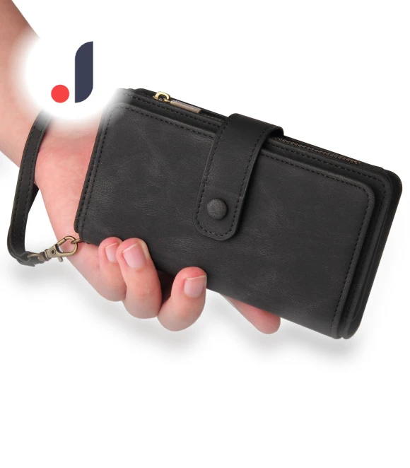 Zipper Wallet Case with Card Slots and Strap — Flip Cases, Smartwatch 2025