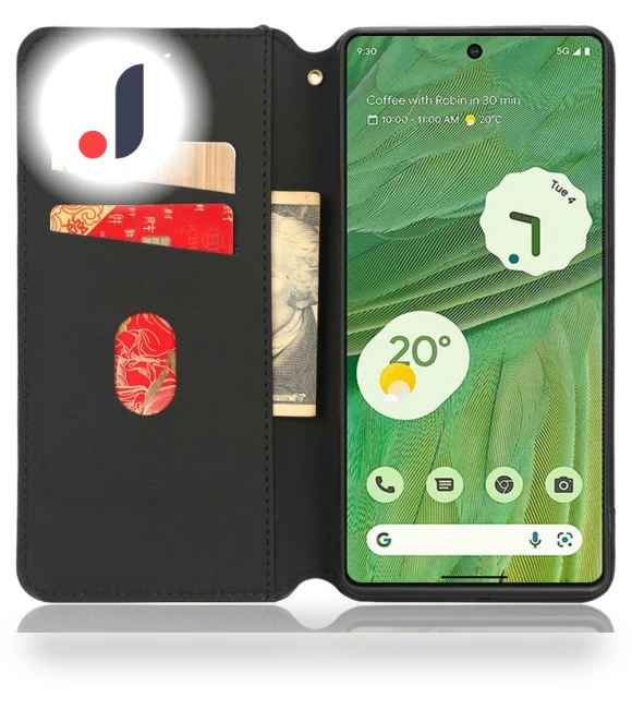 Anti-scratch Phone Case Stand Magnetic Auto Closing Imprinted Rhombus Pattern PU Leather Flip Wallet Cover — Flip Cases, Smartwatch 2025