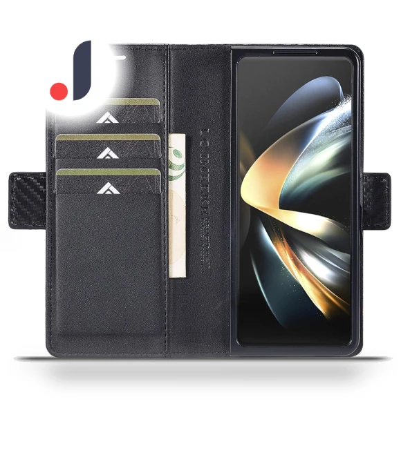 Carbon Fiber Texture Magnetic Closure Phone Cover — Basic Cases, Smartwatch 2025