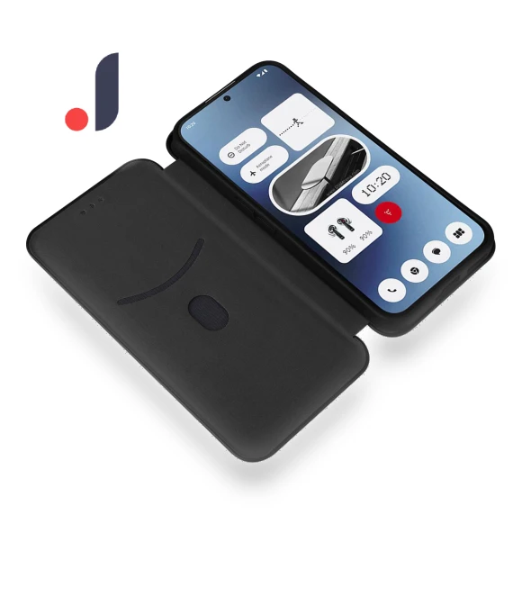 Carbon Fiber Texture PU Leather Magnetic Closure Phone Cover — Phone Accessories, Smartwatch 2025